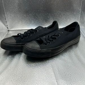 Women’s Size 7.5 all black converse shoes